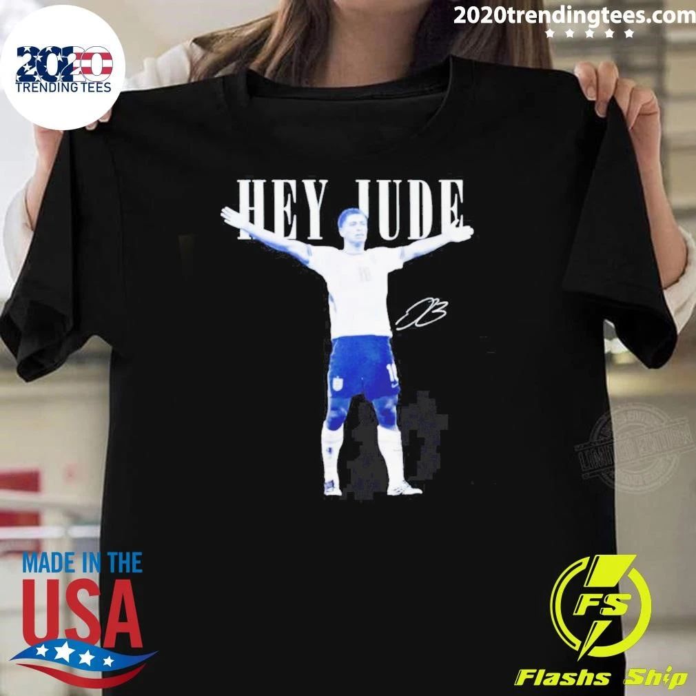 Jude Bellingham Hey Jude England signature shirt