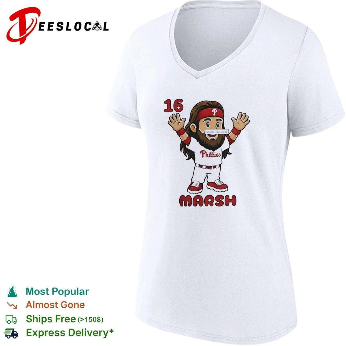 Brandon Marsh 16 Philadelphia Phillies Cartoon Unisex