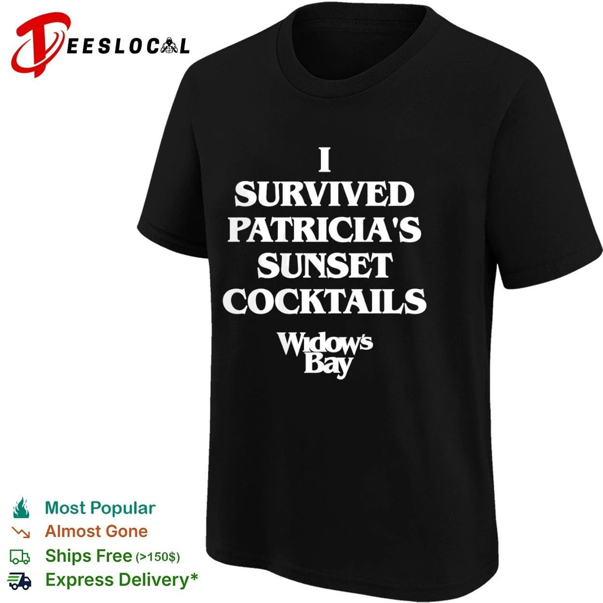 I Survived Patricia’s Sunset Cocktails Widow’s Bay Unisex