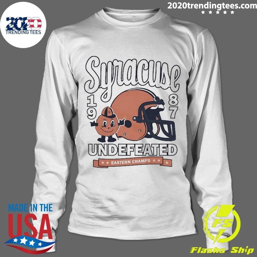 Syracuse 1987 Undefeated Eastern Champs Syracuse Orange Football Shirt