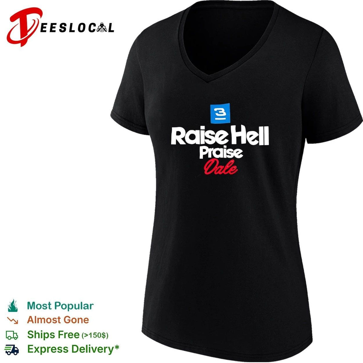 3 Raise Hell Praise Dale NASCAR Intimidator Unisex
