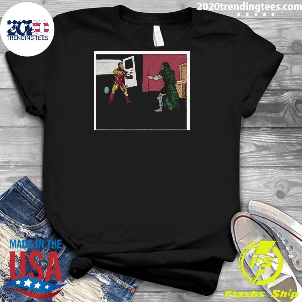 Doctor Doom Ironman Pointing Meme Shirt