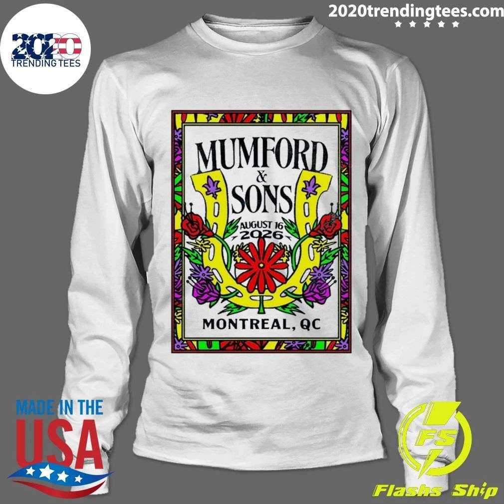Mumford And Sons Montreal At Lasso Festival In Montreal QC On August 16 2026 Shirt