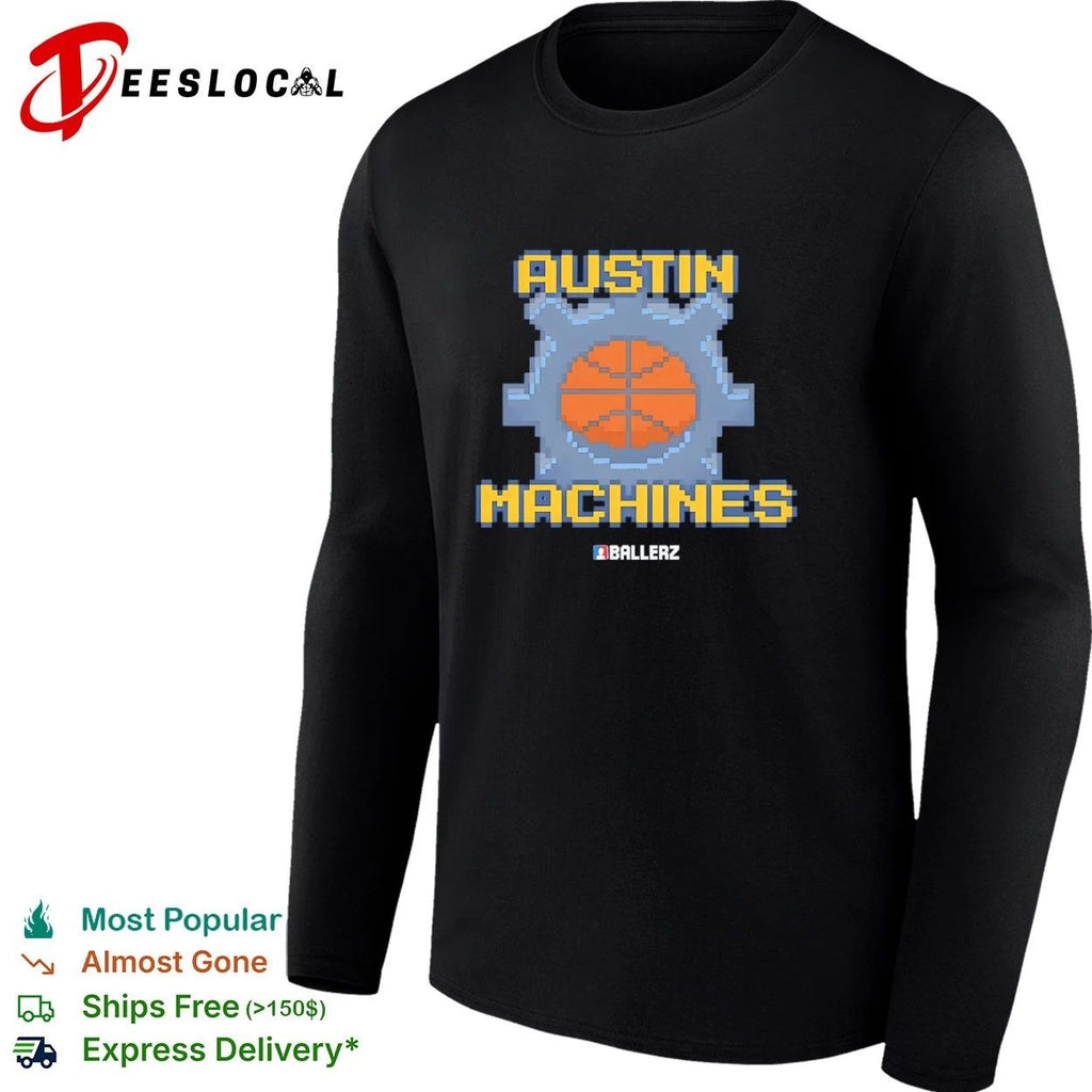Austin Machines Ballerz basketball pixel art Unisex