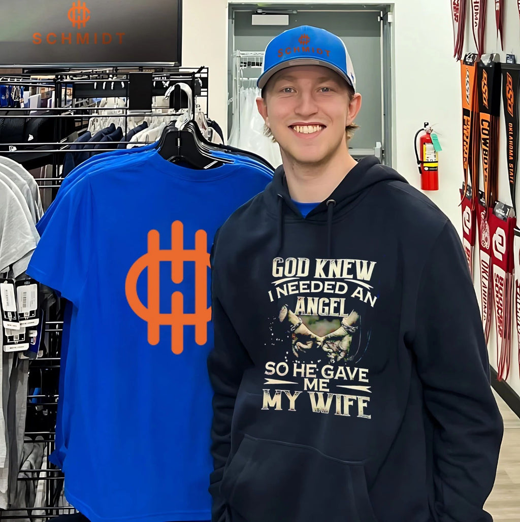 God knew I needed an angel so have me my wife vintage shirt Unisex