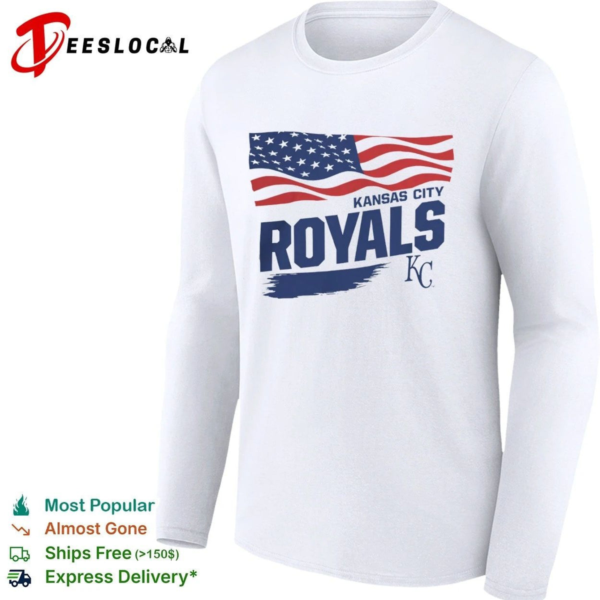 Kansas City Royals Waving Flag Kansas City Royals Starter Unisex