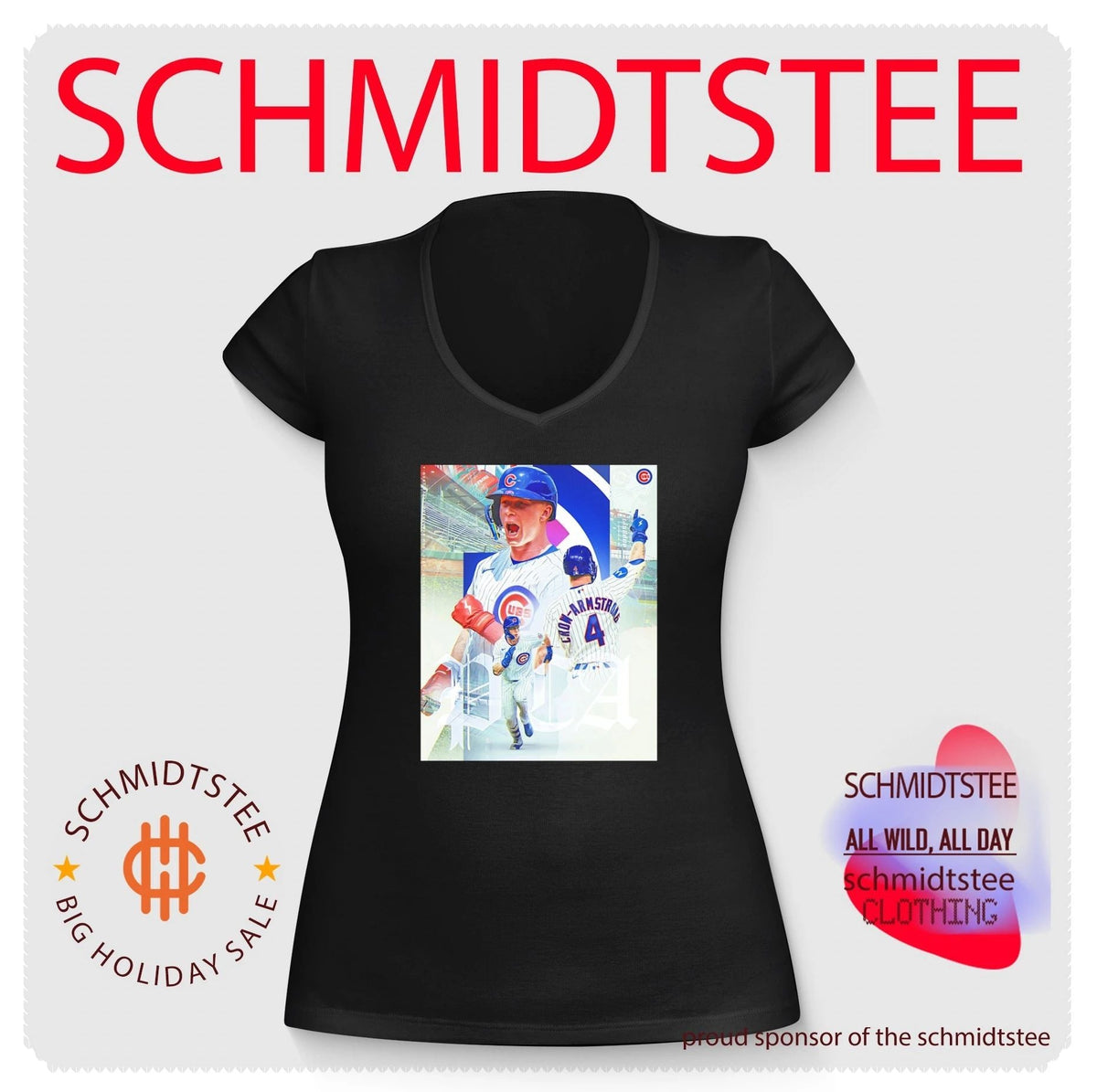 Chicago Cubs Pete Crow Armstrog in multiple action poses shirt Unisex