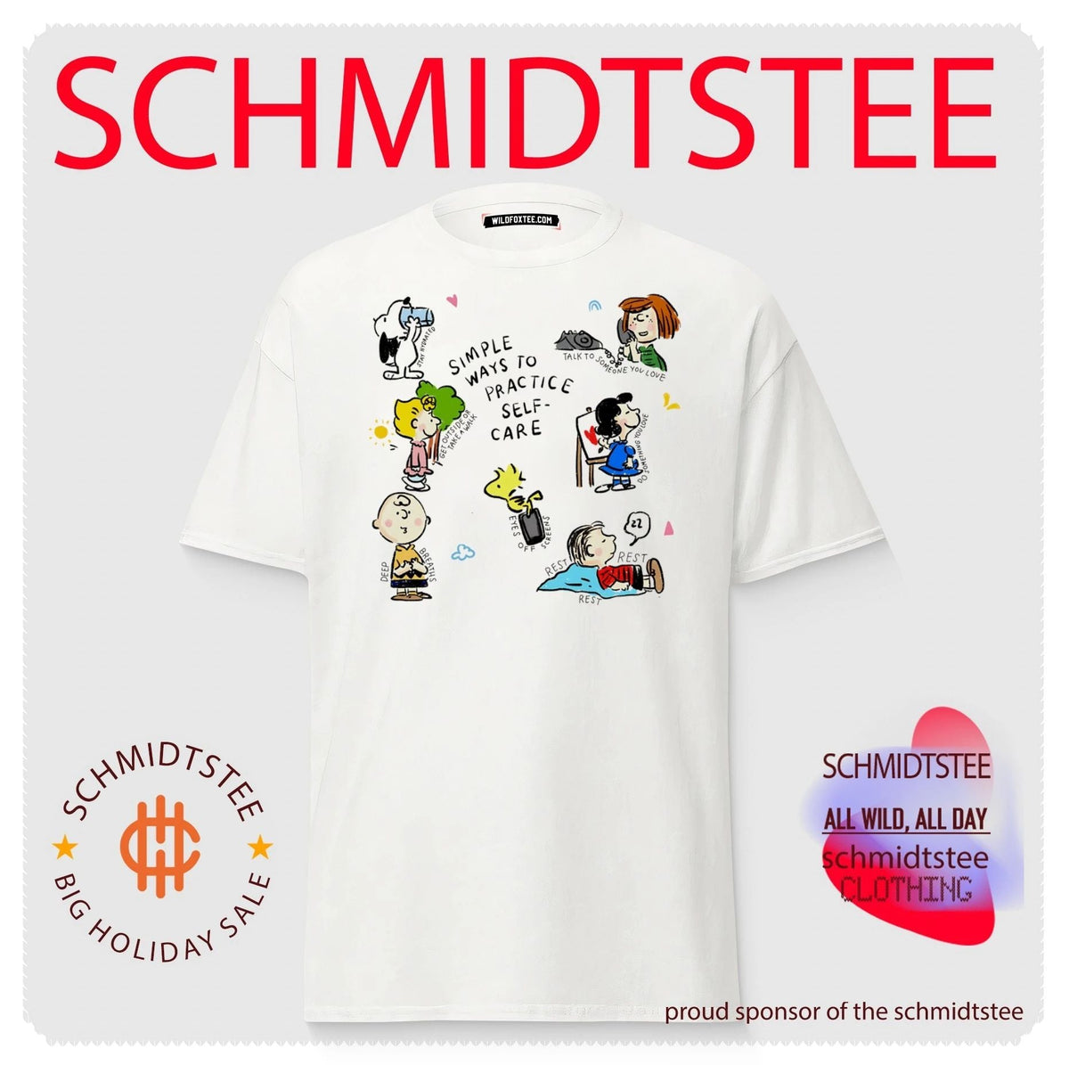 Peanuts Simple Ways to Practice Self-Care shirt Unisex