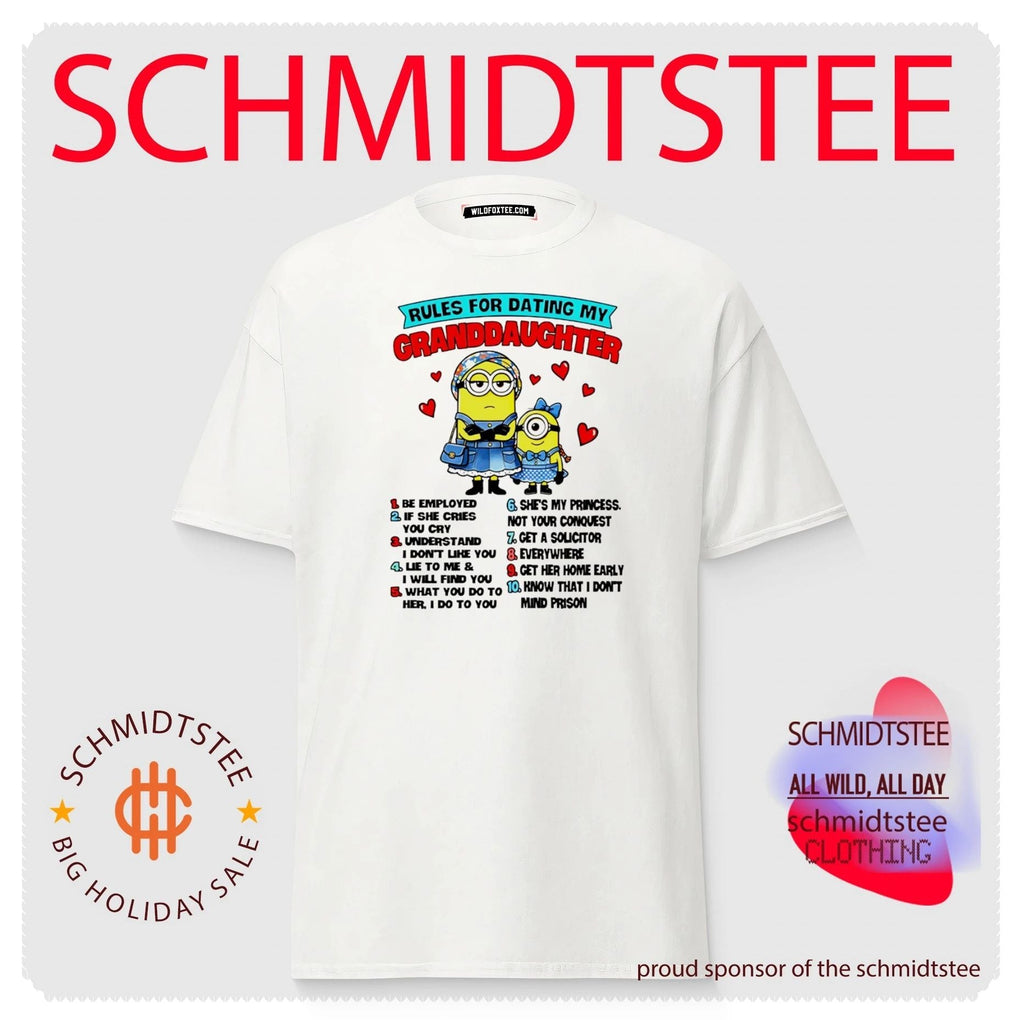 Rules for Dating My Granddaughter Minions Funny Quote shirt Unisex
