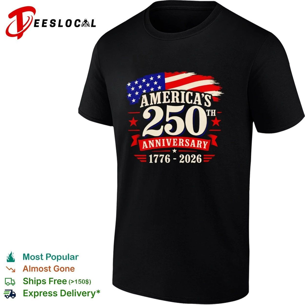 America’s 250th Anniversary 1776-2026 Unisex