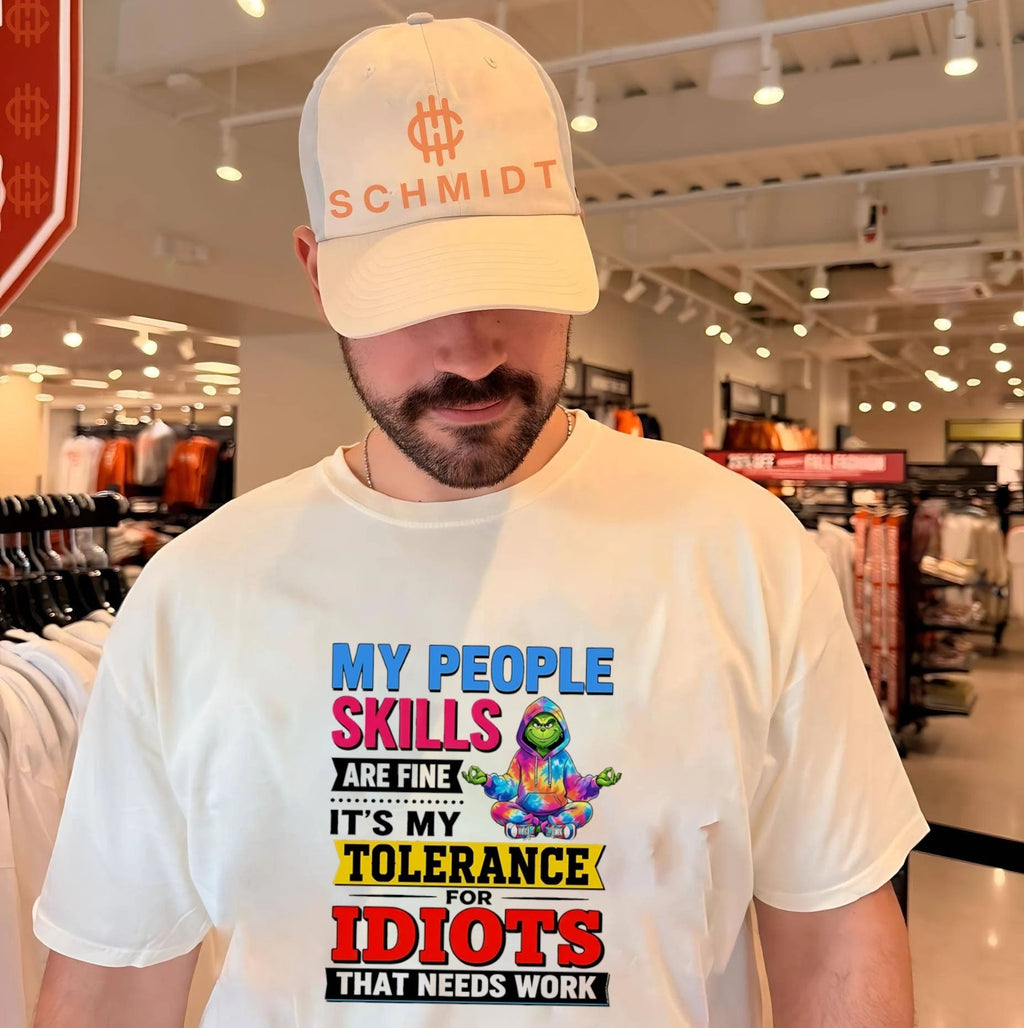 Grinch my people skills are fine it’s my tolerance for idiots that needs work shirt Unisex