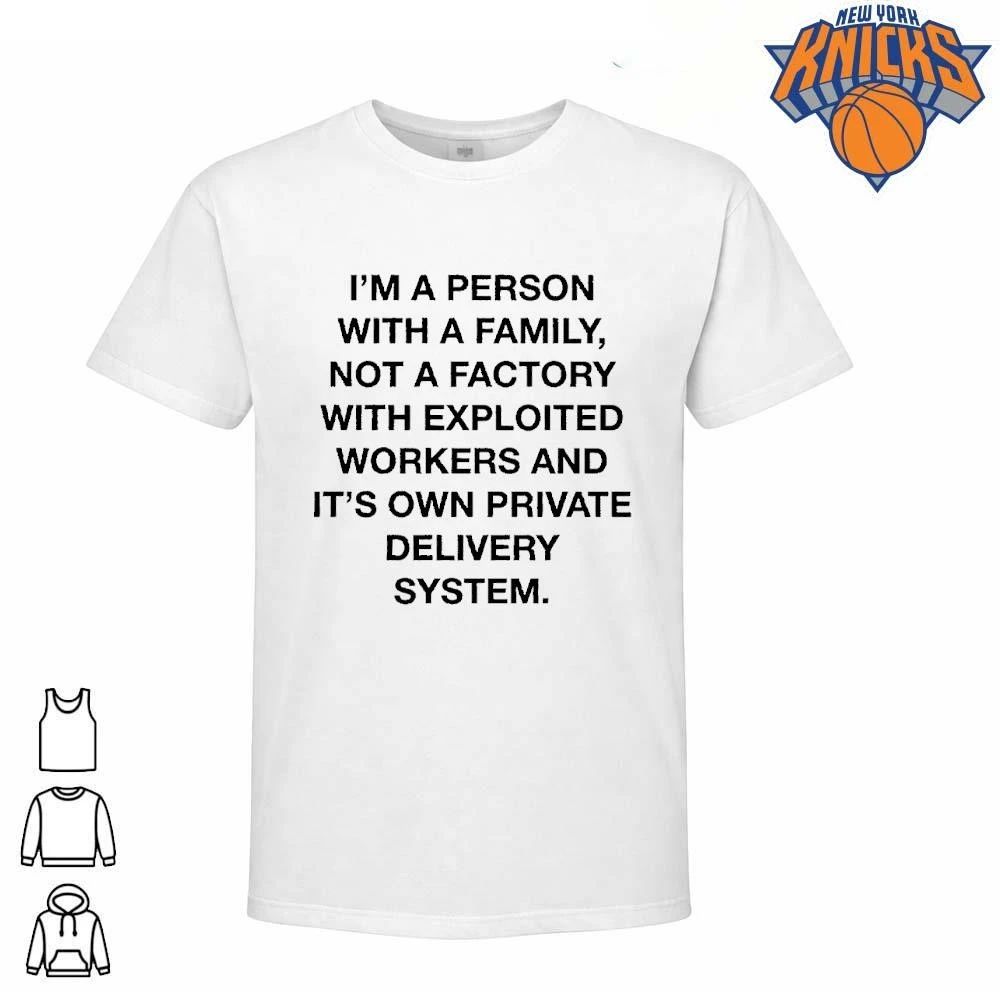 I Am A Person With A Family Not A Factory Anti Exploitation Typography shirt Unisex