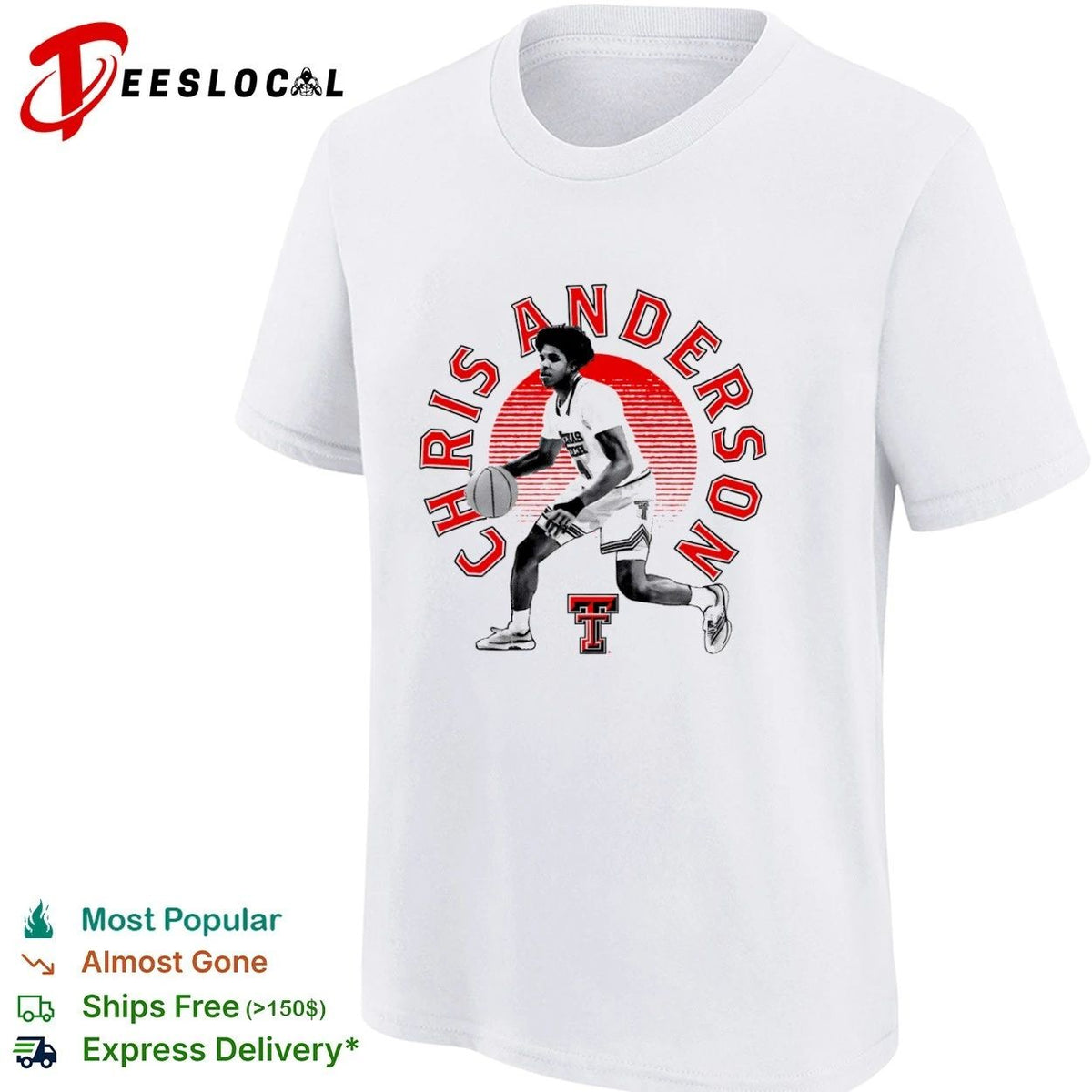 Chris Anderson Texas Tech Red Raiders Basketball Unisex