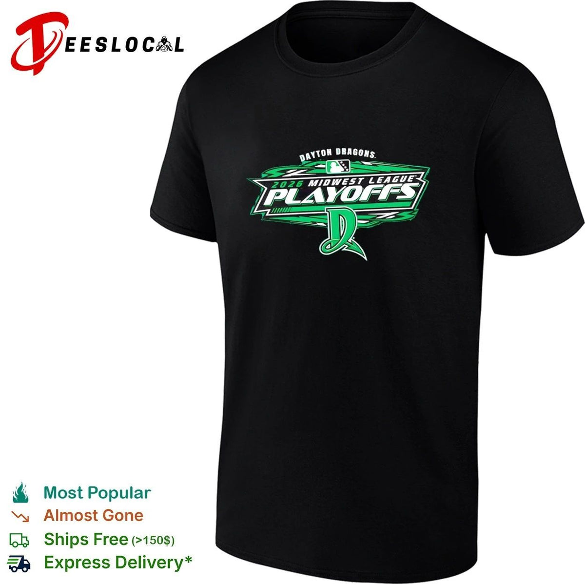 Dayton Dragons 2026 Midwest League Playoffs Unisex
