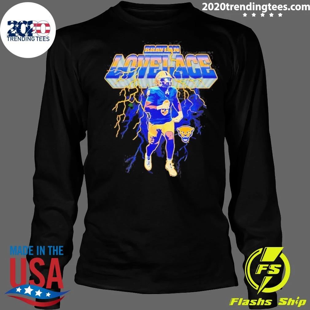 Braylan Lovelace Pittsburgh Panthers Ncaa Football Lightning Shirt