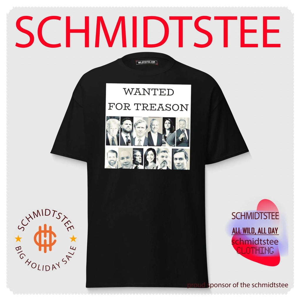 Wanted for treason Donald Trump JD Vance Tulsi Gabbard Jared Kushner shirt Unisex