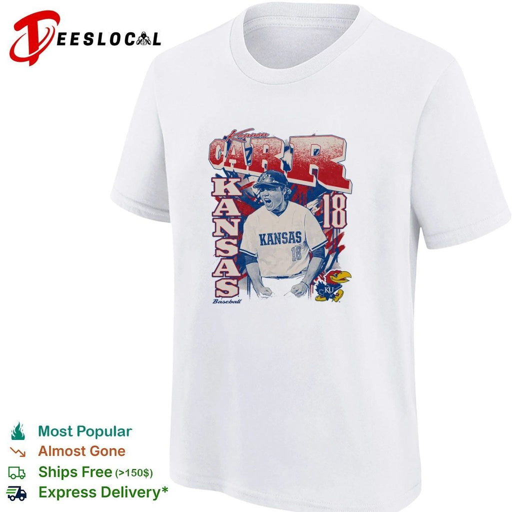 Kannon Carr Kansas Jayhawks Baseball 18 Unisex