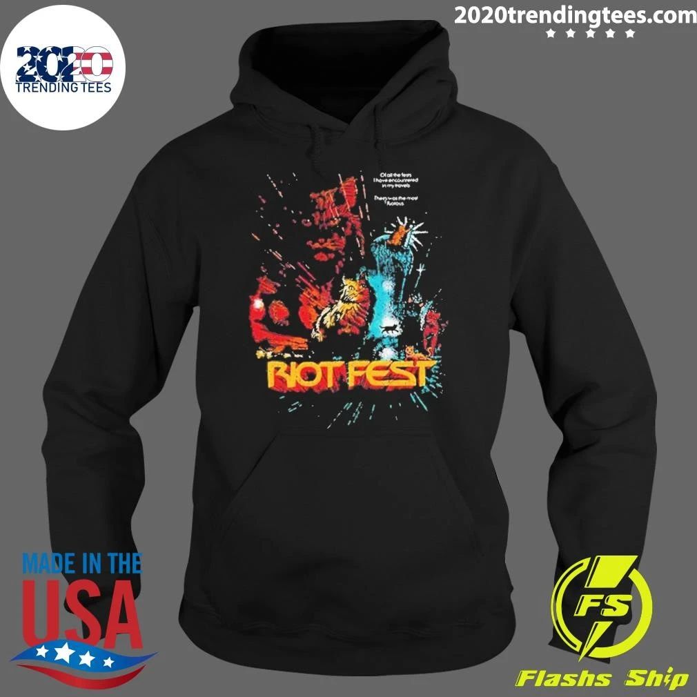Riot Fest 2026 Merch In Chicago IL On September 18-20 2026 Wrath Of Cats Lineup Shirt