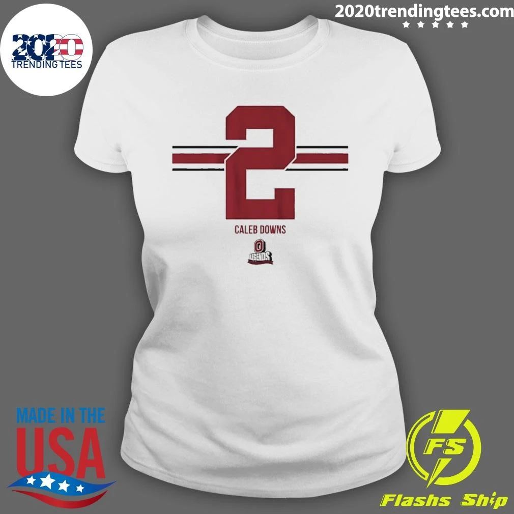 Ohio State Football Caleb Downs 2 Stripe Shirt