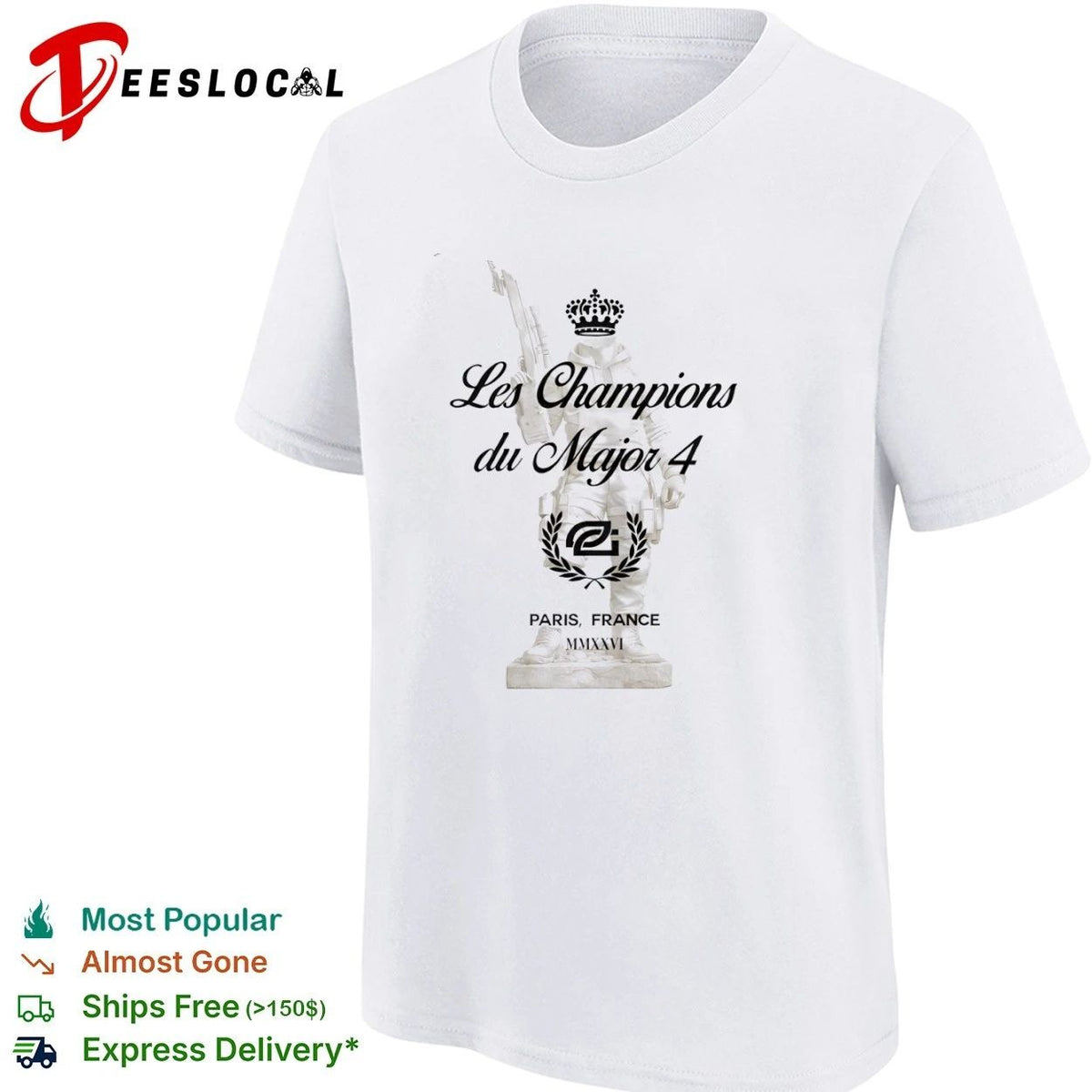 Les Champions du Major 4 Paris France MMXXVI Unisex