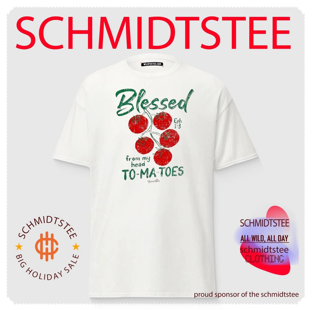 Blessed from my head To-ma-toes shirt Unisex