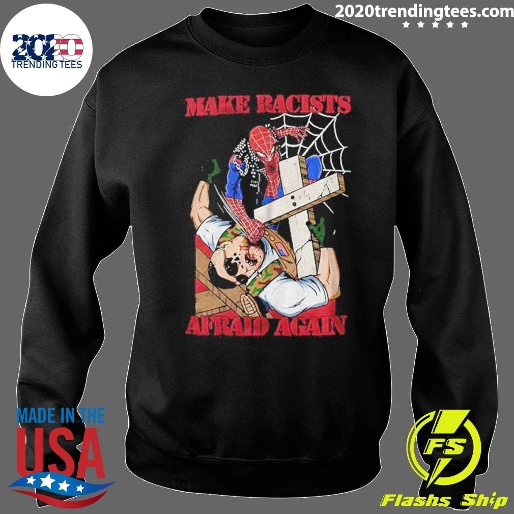 The Amazing Minneapolis Spider-man Punch Nazis Make Racists Afraid Again Shirt