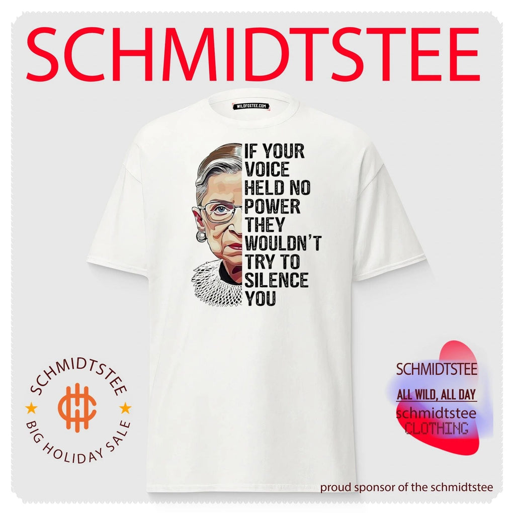 Ruth Bader Ginsburg if you voice helf no power they wouldn’t try to silence you shirt Unisex
