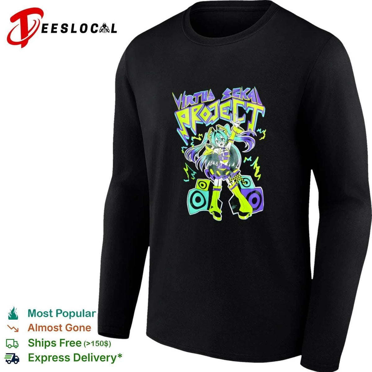 Virtua Sekai Project Hatsune Miku Vocaloid Unisex