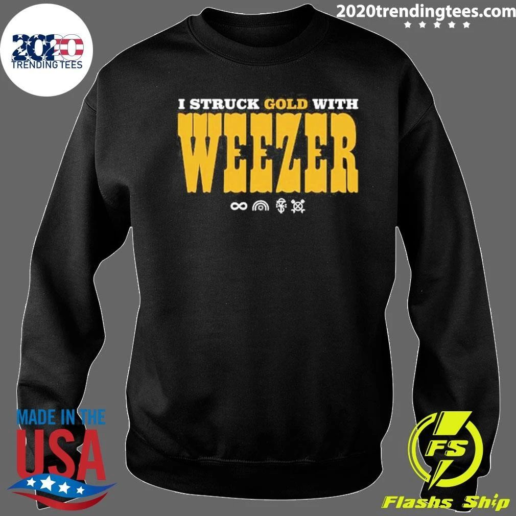 I Struck Gold With Weezer Listening Event Exclusive August 15 2026 Shirt