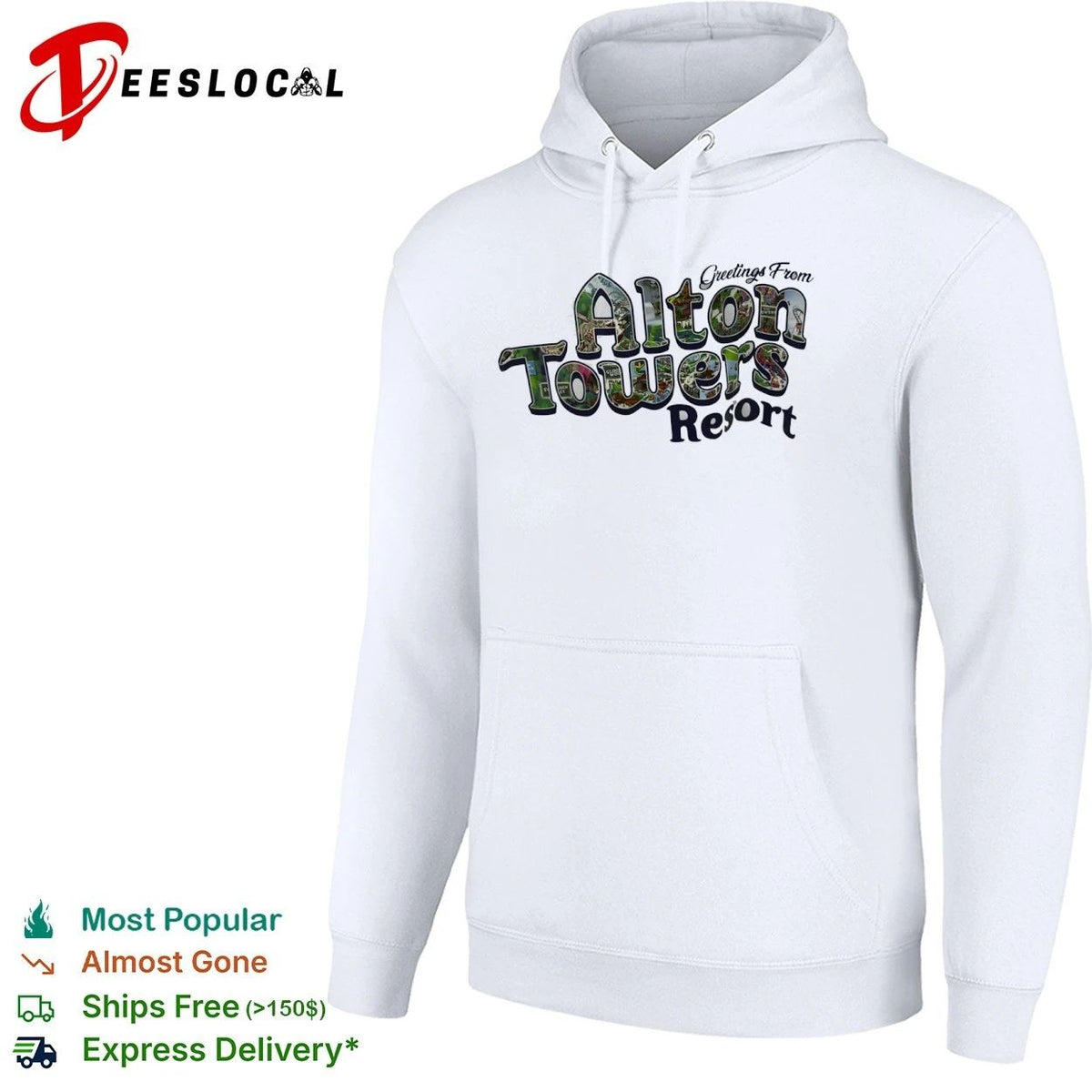 Greetings From Alton Towers Resort theme park Unisex