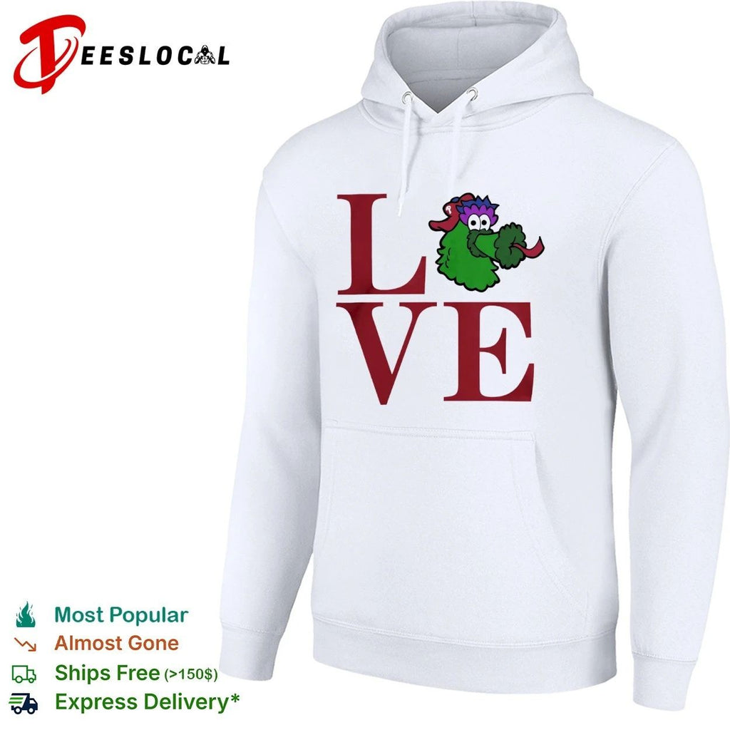 Love Philadelphia Phillies Phanatic Mascot Unisex