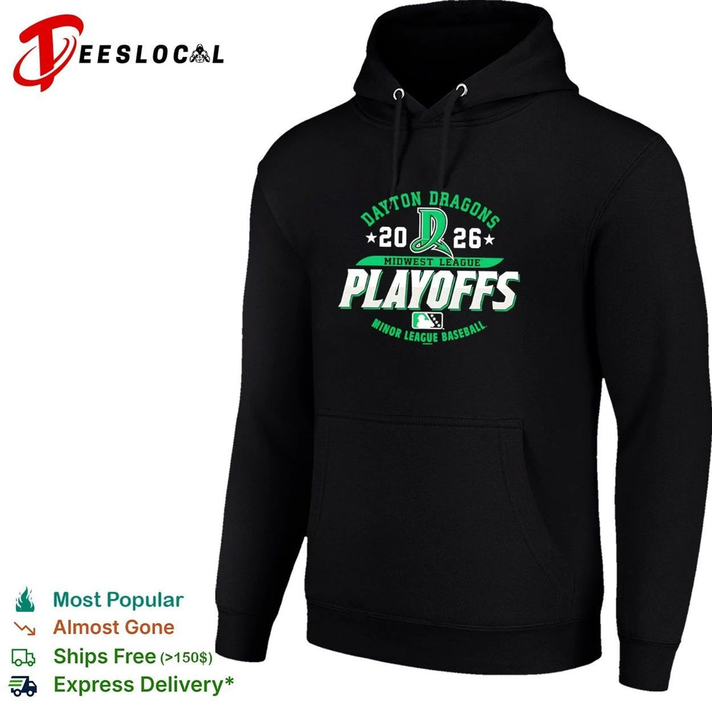 Dayton Dragons 2026 Midwest League Playoffs Minor League Baseball Unisex