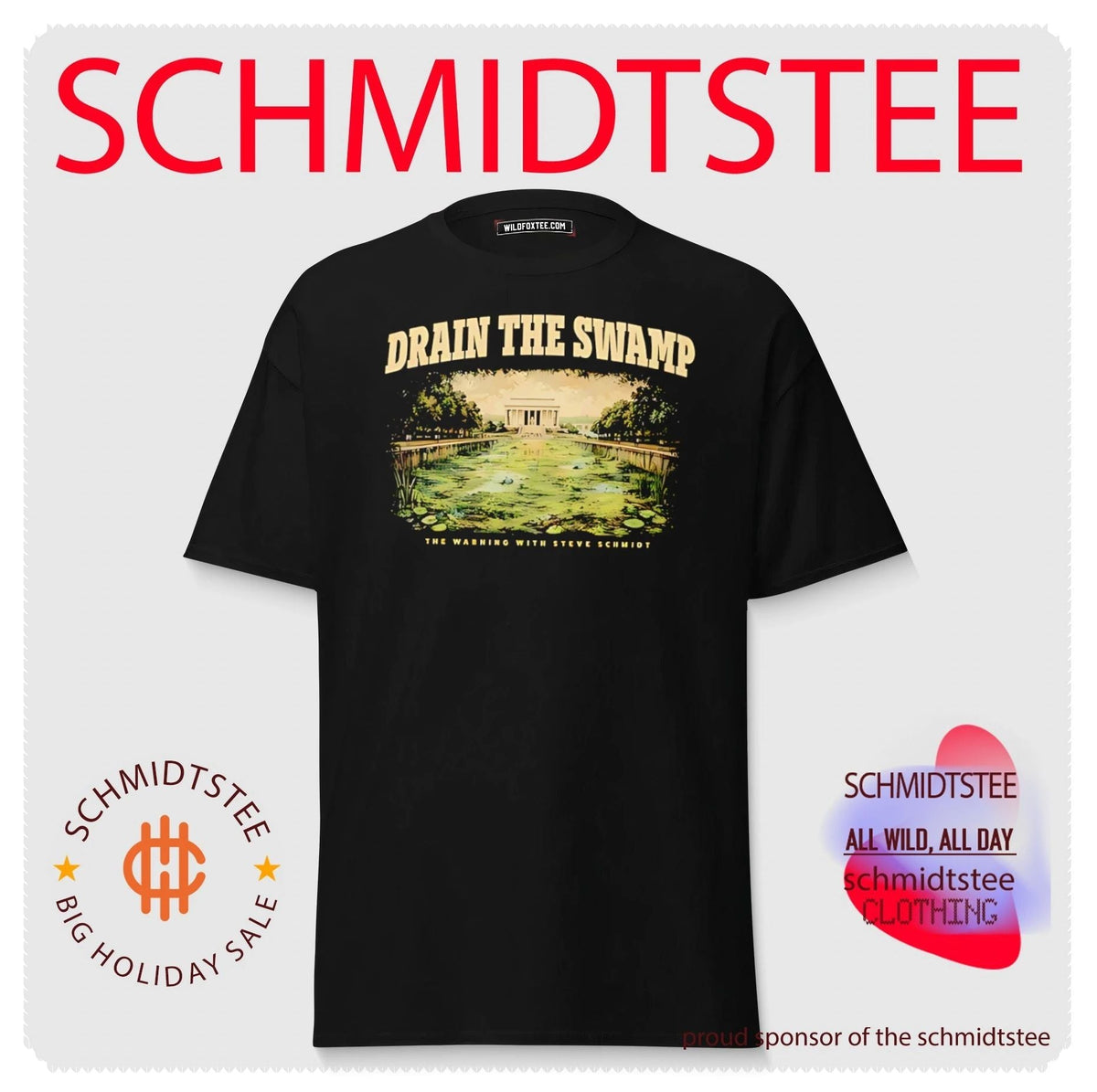 Drain the Swamp the warning with Steve Schmidt vintage shirt Unisex
