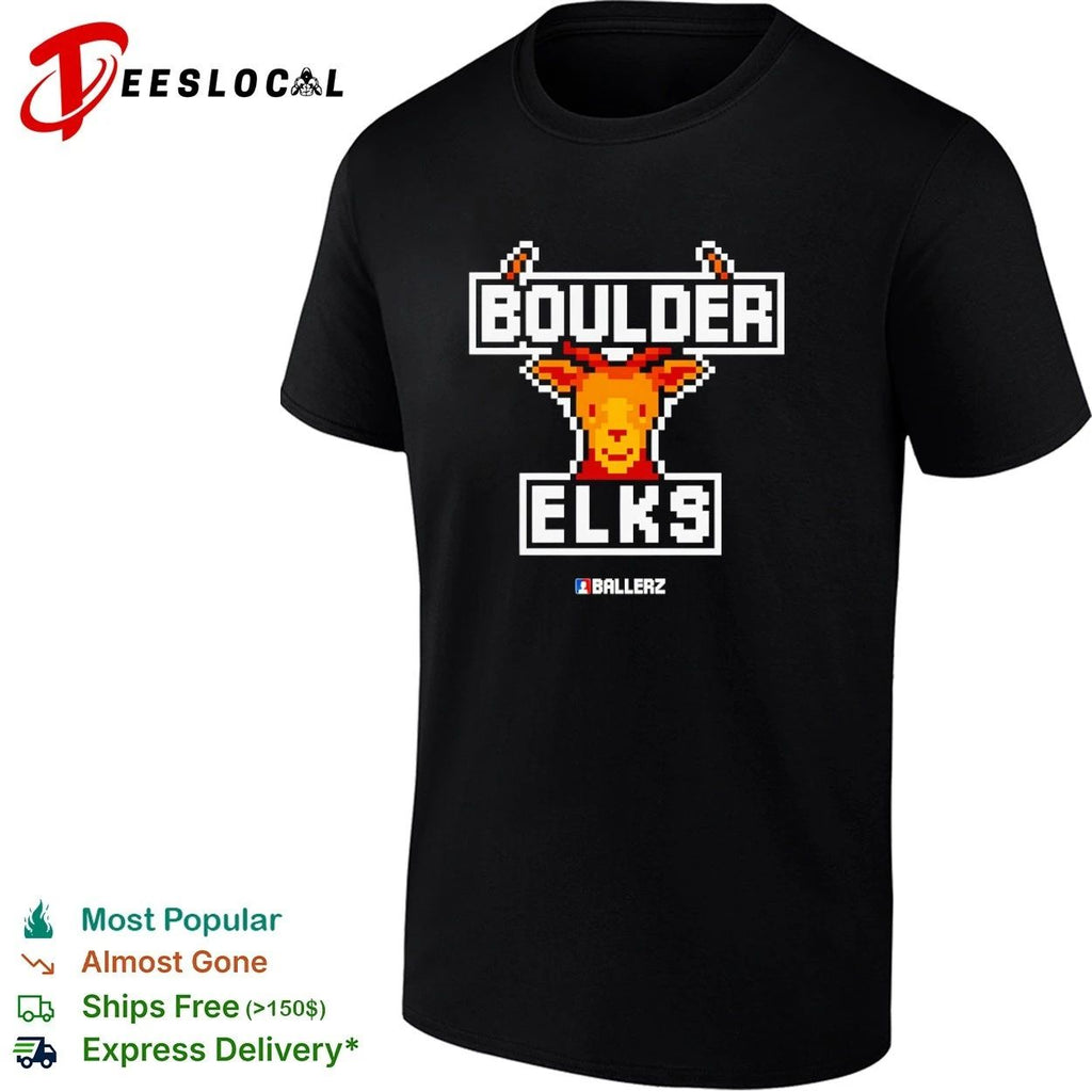 Boulder Elks Ballerz pixel art sports team Unisex