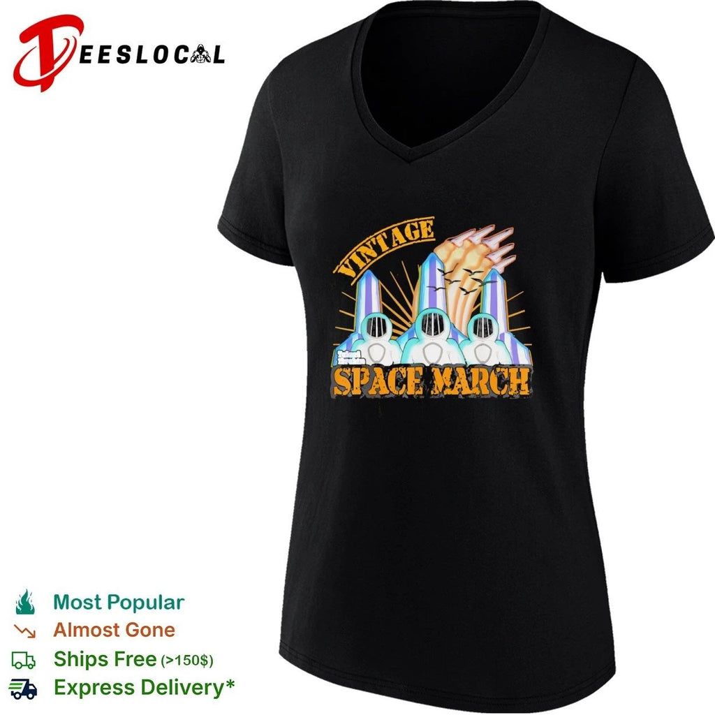 Vintage Space March astronaut sci-fi retro Unisex