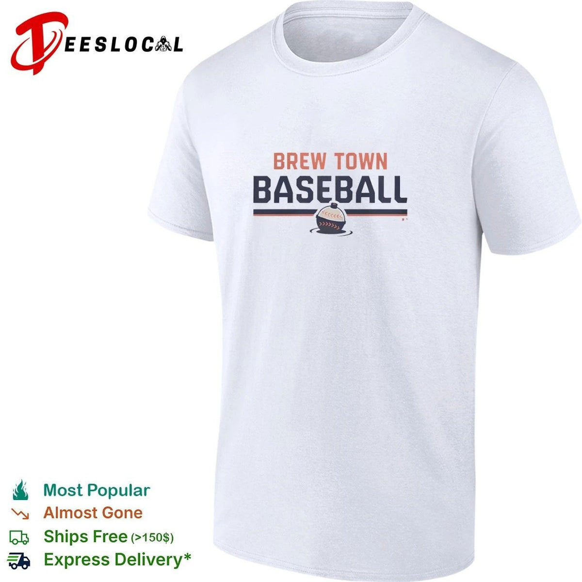 Brew Town Baseball Milwaukee Brewers Beer Unisex