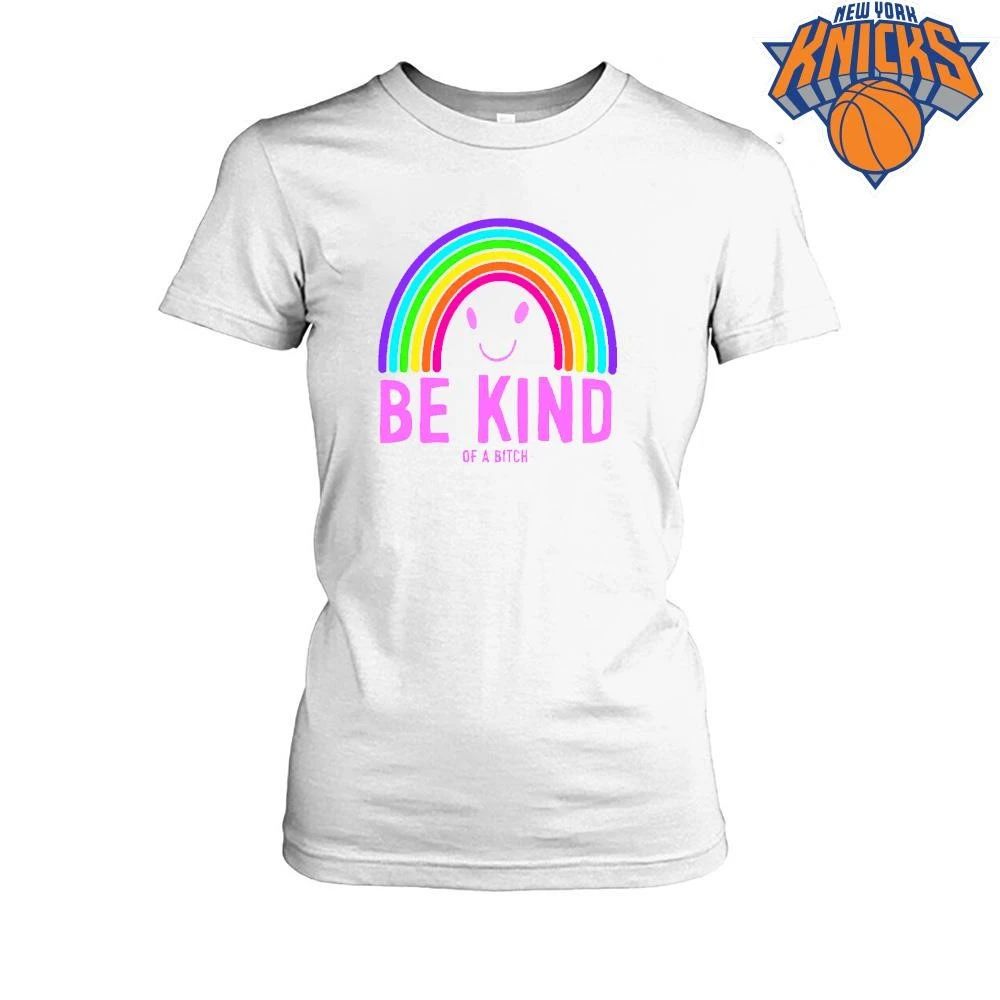 Be Kind Of A Bitch Pastel Rainbow Smile Sarcastic Meme shirt (1) Unisex