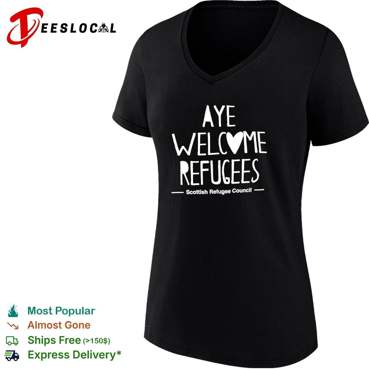 Aye Welcome Refugees Scottish Refugee Council Unisex