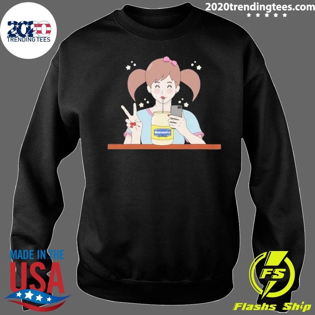 Girl Drinking Mayo Tee Shirt