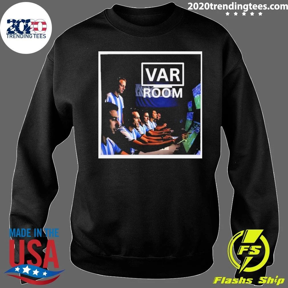 Var Room Argentina Soccer Football Referee Shirt