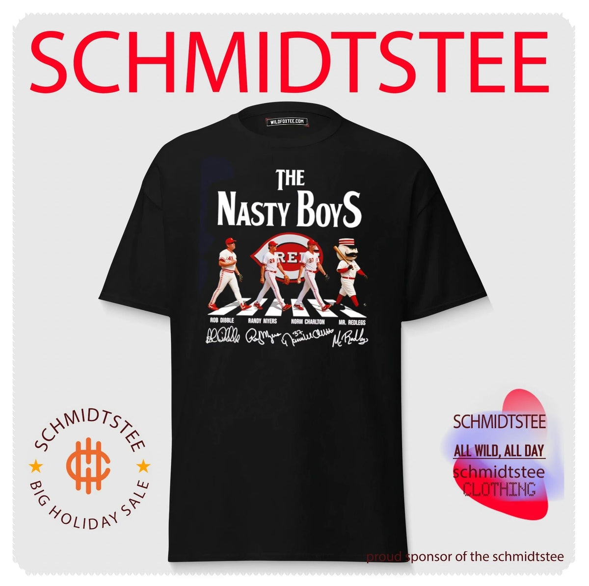 Cincinnati Reds The Nasty Boys Abbey Road signature shirt Unisex