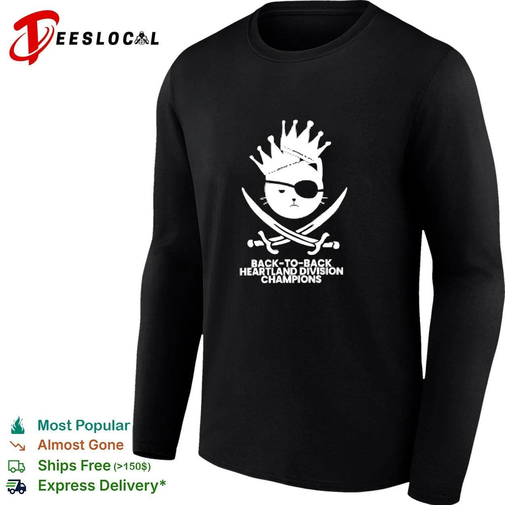 Back-to-Back Heartland Division Champions Cat Pirate Unisex
