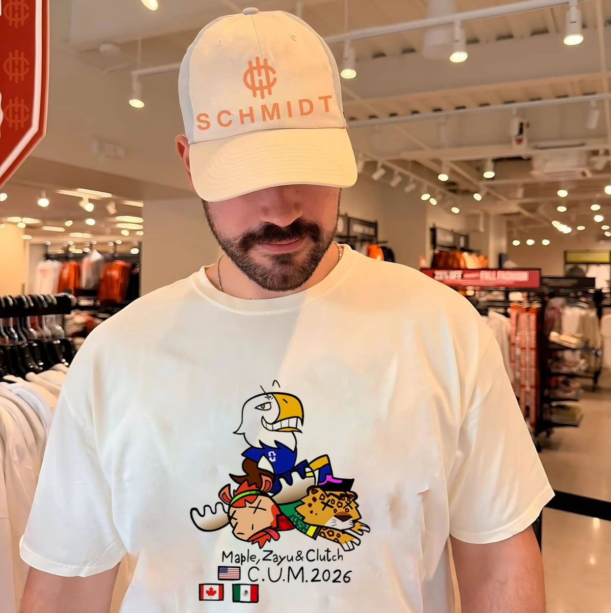 Maple Zayu and Clutch World Cup CUM 2026 World Cup Mascots shirt Unisex