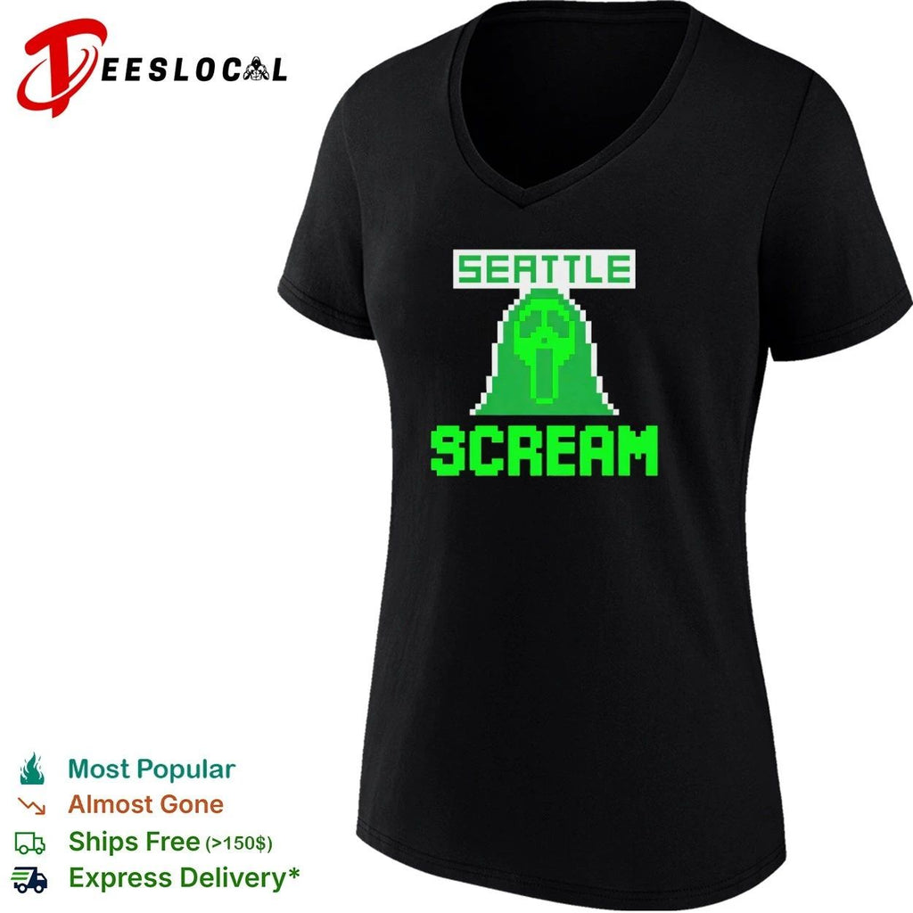 Seattle Scream Retro Gaming Style horror movie Unisex