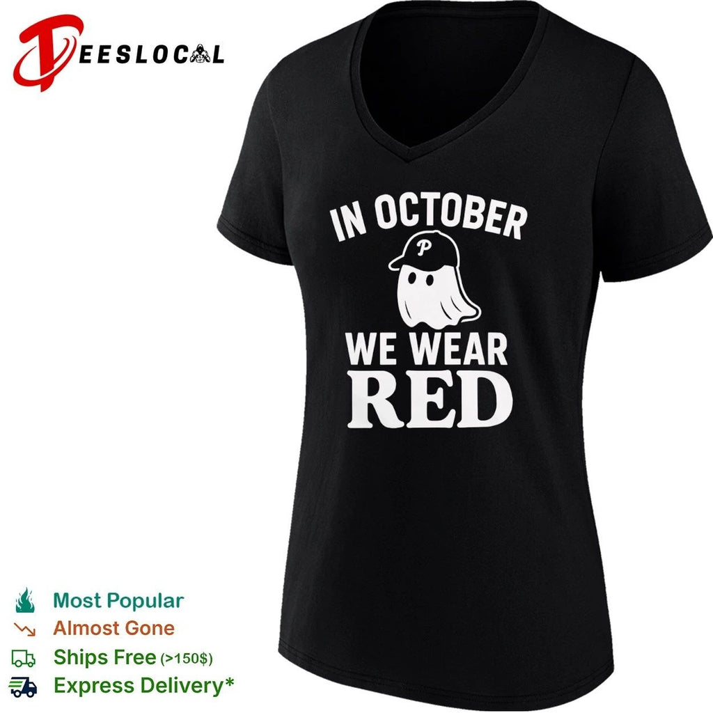 In October We Wear Red Ghost Phillies Unisex