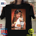 Caroline Munro Lamb’s Navy Rum Advertising Poster with Classic Cocktail and Retro Model Vintage Shirt