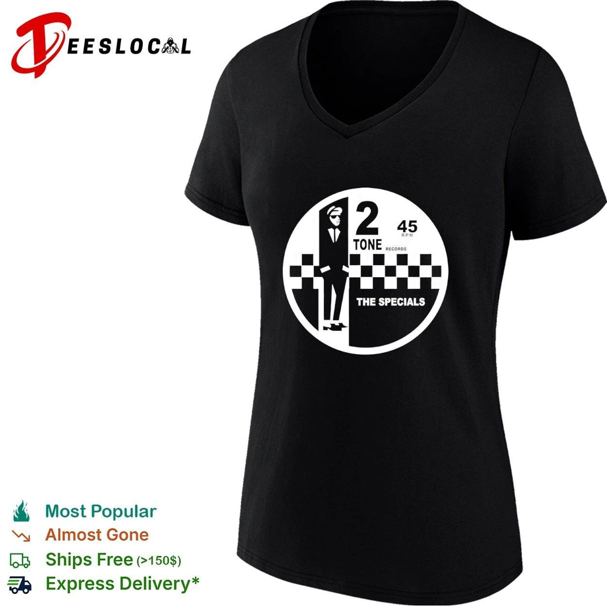 2 Tone Records 45 RPM The Specials Ska Unisex