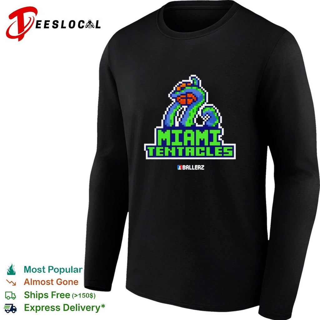 Miami Tentacles Ballerz basketball pixel art Unisex