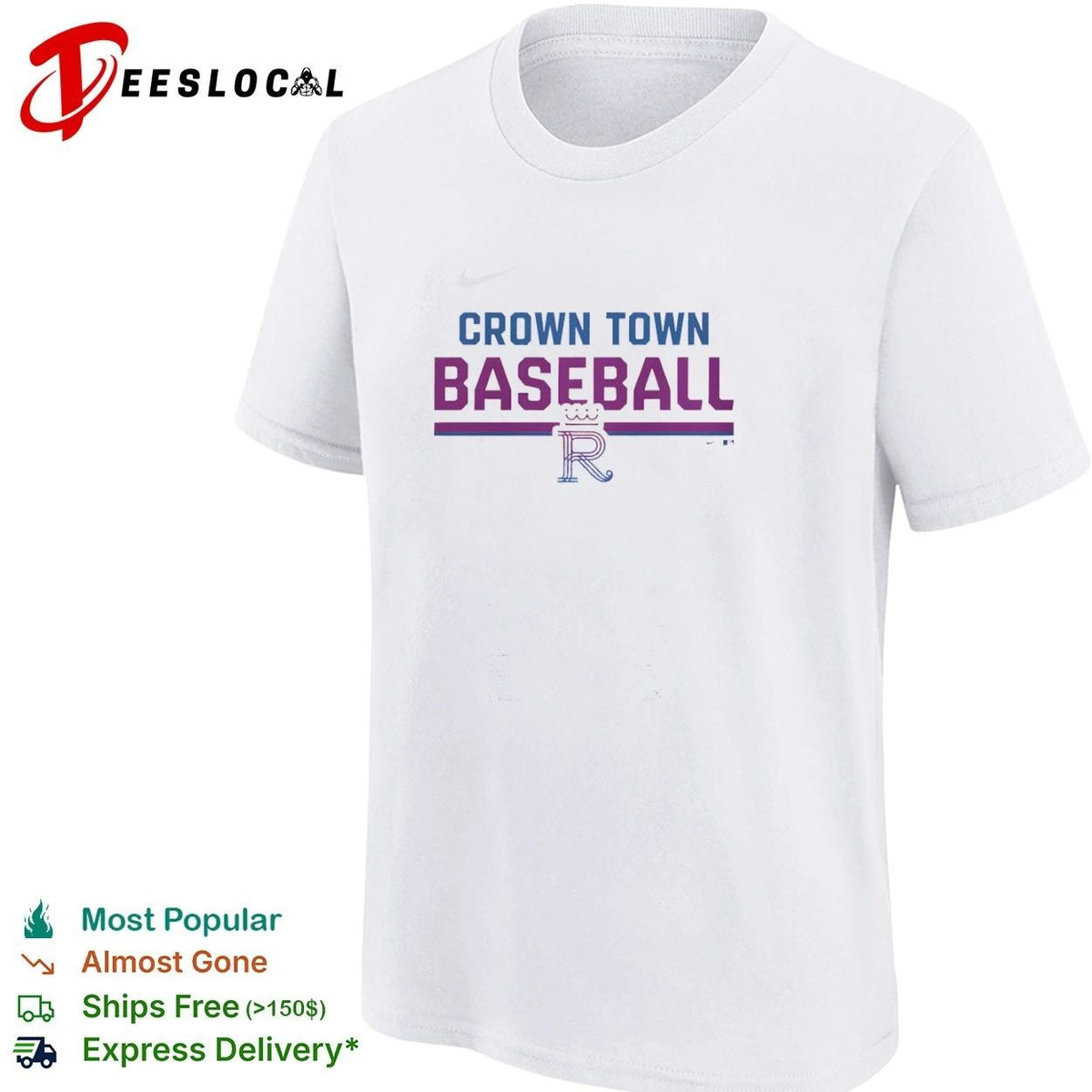 Crown Town Baseball Kansas City Royals Unisex