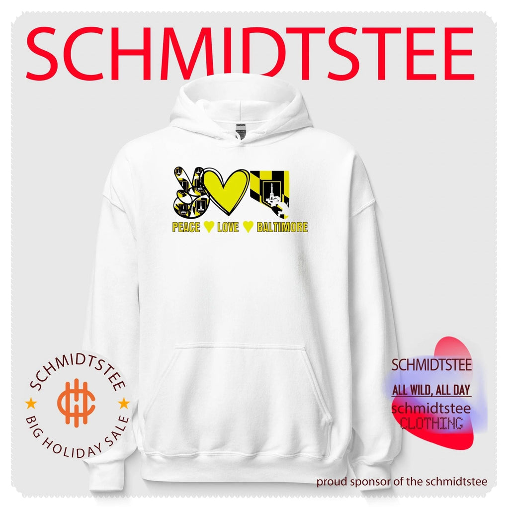 Peace Love Baltimore Maryland Flag Charm City shirt Unisex
